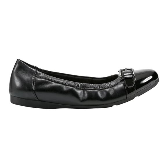 Easy Spirit Women's Kenna Buckle Slip On Ballet Flats Black Size 8 - Picture 2 of 5